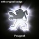 thumbnail image 3 of 1pc 2d Led Car Tail Logo Light Badge Emblem Backlight For Peugeot 206 207 307 308 406 408 508 G, 3 of 5