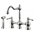 thumbnail image 2 of Houzer LEXBS-956-PC 11" Faucet Hole Brass Polished Chrome Lexington Bridge Kitchen Faucet, 2 of 9