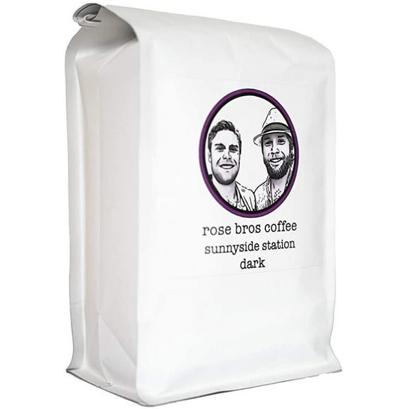 Rose Bros Coffee , Sunnyside Station, Sumatra, Torréfaction Foncée, Grains de Café Entiers, 1 lb - Café Certifié Biologique, Équitable, Casher