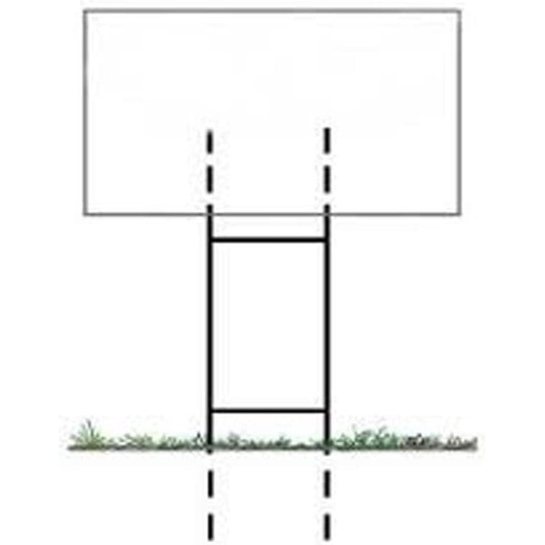 VictoryStore 25 Pack: Standard H Frame Wire Stakes 10x 30 inches, Package of 25 Yard Sign Stake Use with 4 Millimeter Corrugated Signs