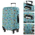 thumbnail image 5 of Cartoon Traffic Vehicles Boats Light Blue Pattern Luggage Cover Fashion Suitcase Cover Baggage Covers Fit 25-28 Inch Luggage (Go Travel), 5 of 5