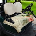 thumbnail image 2 of Golf Cart Seat Covers for 2 Seater,Vintage Pink Floral Microfiber Cart Seat Towel Blanket,Birds Retro Mottled Middle Century Absorbent Breathable NonSlip Bench Seats Protector for Golf Course 51"x31", 2 of 9