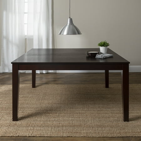 Wood Solid Poker Table - Walker Edison Solid Wood Casual Dining Table - Cappuccino
