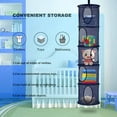 thumbnail image 2 of 2Pcs Stuffed Animal Storage Foldable Stuffed Animal Net or Hammock Organizer  5 Compartments Hanging Mesh Toy Storage Hammock for, 2 of 6