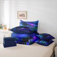 thumbnail image 6 of Manfei Race Car 7pcs Queen Bedding,Colourful Sky Bedding Comforter Set Queen,Navy Blue Reversible, 6 of 7
