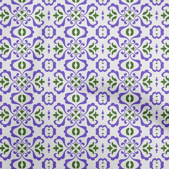 oneOone Cotton Silk Violet Fabric Mosaic Sewing Craft Projects Fabric Prints By Yard 42 Inch Wide