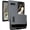 Gray, variant on Case with Clip for Google Pixel Fold (2023), Nakedcellphone Rugged Phone Cover and [Rotating Ratchet] Belt Hip Holster Holder View Stand Combo - Storm Gray