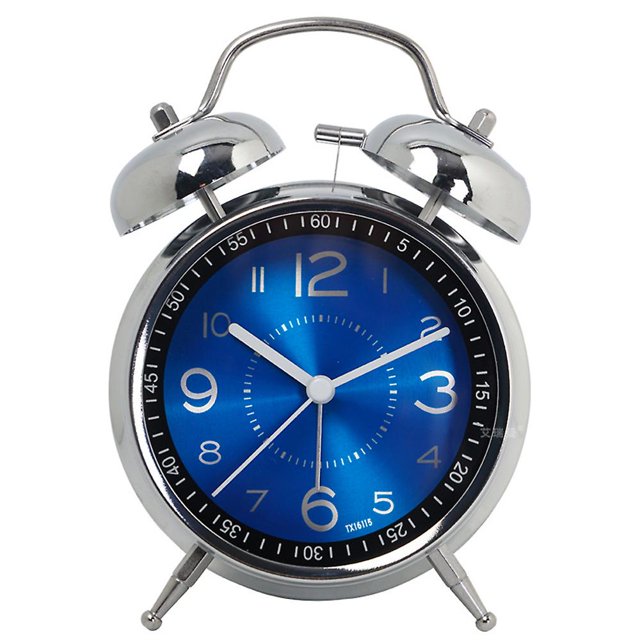 Reloj despertador para estudiantes, Reloj de escritorio silencioso a la moda para niños, reloj de cuarzo con puntero luminoso creativo