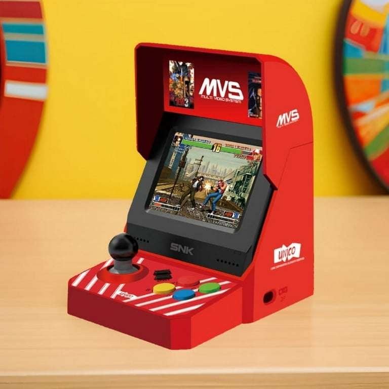 UNICO MVS Mini Arcade Bartop with 45 SNK Classic Games, Such as