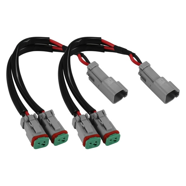 deutsch 2 pin connector Y Type Leads Deutsch DT DTP 2 Pin Socket ...