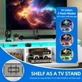 thumbnail image 5 of Uforic LED TV Stand with Mount & Power Outlet, Height Adjustable TV Mount for 75/65/60 inch TVs, White, 5 of 6