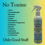 EarthSential Odor Eliminating Spray, Odor Eraser, Light Citrus, 8oz, Deodorizer and Air Freshener, Plant Based