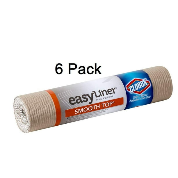 Duck Brand Smooth Top Easy Liner with Clorox Shelf, 12inch x 8 Feet