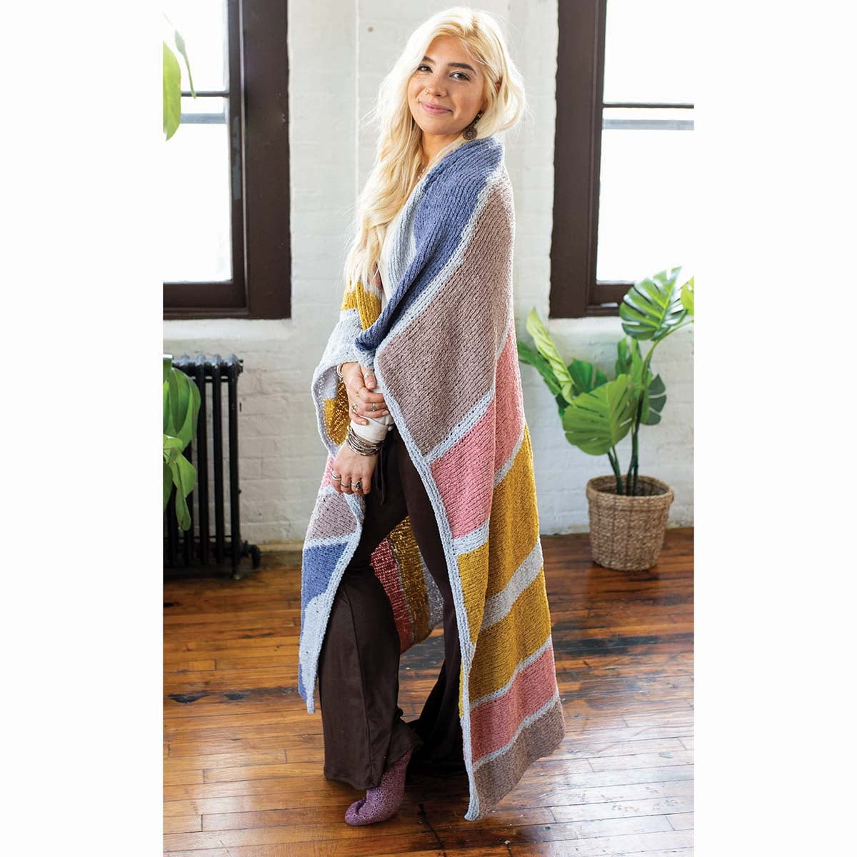 Lion Brand® Mod Color Afghan Knit Kit