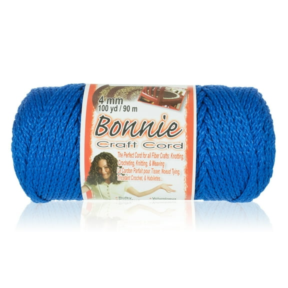 Craft County Bonnie Macrame Cord - 4mm - 100 yd Lengths - Various Colors