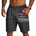 thumbnail image 2 of Fabrcox 1776-2026 250 Anniversary Shorts for Men Flag Print July 4th Shorts for Men Lightweight Vacation Independence Day Patriotic Mens Shorts with Pockets Gray M, 2 of 4