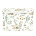 thumbnail image 7 of Yayeee Collapsible Cube Storage Bin with Lid Fabric Closet Decorative Basket with Handles, Watercolor Forest Pattern, 7 of 7