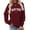 Wine, variant on Womens Sweatshirt Long Sleeve Loose Fit Pullover Sweater New York Print Crewneck Casual Fall Y2K Top