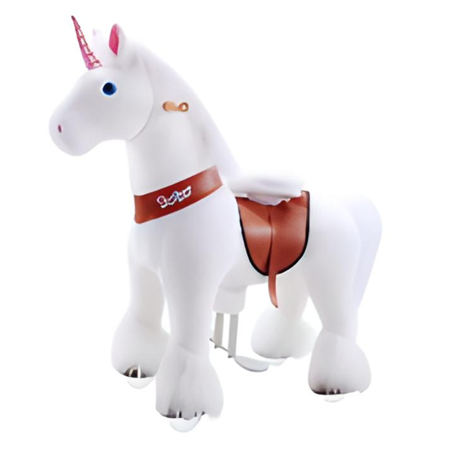 Unicornio Montable Blanco Mediano Ponycycle Ponycycle U404