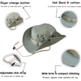 thumbnail image 7 of OwnShow Sun Hats for Men Bucket Hat Protection Hiking Beach Fishing Safari Boonie Hats Hunting Fishing Outdoor Military Tactical, 7 of 7