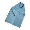 thumbnail image 3 of Delantal de soldadura con cierre de hebilla, delantal de trabajo de soldadura con bolsillo frontal multiusos, soldador 60cmx90cm Azul Sharpla Ropa de soldadura, 3 of 8