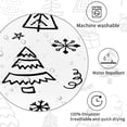 thumbnail image 6 of Black and White Christmas Shower Curtain for Bathroom, Winter Cute Xmas Tree Snowflake New Year Holiday Bathroom Curtain Decor, Polyester Waterproof Fabric Bath Curtains, 72x72 Inch, 6 of 6