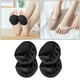 thumbnail image 3 of 2 pares de almohadillas metatarsianas de algodón para tacones altos, almohadillas para la bola del pie, plantillas suaves para aliviar el dolor Negro, 3 of 9