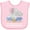 AD-Pink, variant on Inktastic My Grandma Loves Me to the Moon and Back Elephant Family Boys or Girls Baby Bib