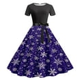 thumbnail image 1 of Fankiway Robe Décontractée à Imprimé Floral pour Femmes, Manches Courtes, Col Rond, Hauteur Genou, Robes d'Été pour Femmes, Grandes Tailles en Solde, 1 of 3
