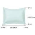 thumbnail image 2 of PiccoCasa Soft 1800 Microfiber Oxford Pillowcases 2Pcs, Queen Light Gray, 2 of 8