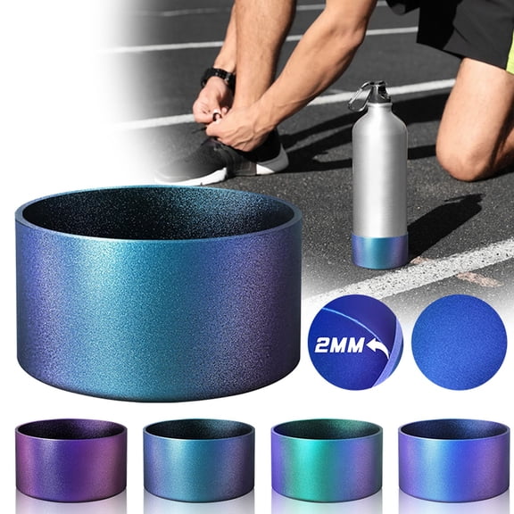 CPHDW7 Silicone Cup Boot, Gradient Luster Tumbler Bottom Protector with Non Slip Grip, Protective Base Cover for 30oz 40oz Water Bottles