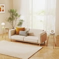 thumbnail image 4 of Gymax Modern Tempered Glass End Table Set of 2 w/ Transparent Tabletop for Office, 4 of 9