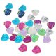 thumbnail image 2 of 50 piezas de cabujones de resina con purpurina y parte trasera plana de corazón Multi-Color AB, 2 of 9