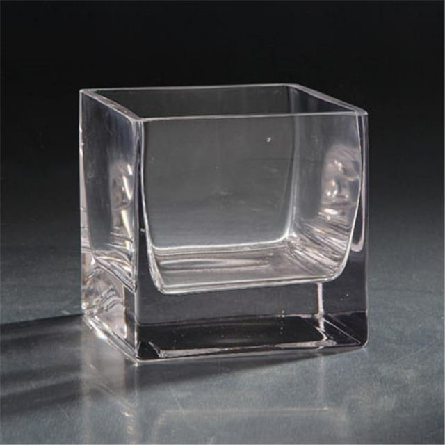 Diamond Star 45141 Accessoire de Récipient en Verre Carré 5 x 5 x 5 Po, Transparent