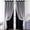 Black, variant on Blackout Curtains Double Layer Star Lace Sheer with Blackout Liner Thermal Insulated 40 x 51 Inch Pink Bedroom Living Room Window Curtains
