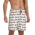 thumbnail image 2 of Sikiie Christmas Train Mens Pajama Shorts, Lightweight Lounge Pant with Pockets Soft Sleep Pj Shorts for MenMedium, 2 of 6