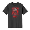 thumbnail image 5 of Friday The 13th Blood Splatter Jason Mask Crew Neck Short Sleeve Men's T-shirt-Medium, 5 of 7