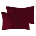 thumbnail image 2 of Superior Egyptian Cotton 300 Thread Count Pillowcases, Set of 2, King, Burgundy, 2 of 5