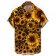 thumbnail image 3 of Camisas hawaianas para hombre, camisas con estampado de girasol en 3D para hombre, blusas de manga corta a la moda de talla grande, ropa para hombre, 3 of 5