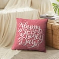 thumbnail image 4 of LALILO Throw Pillow Covers Happy Mother Day Lettering Floral Cushion Cover 18" x 18", 369 Pack, 4 of 6