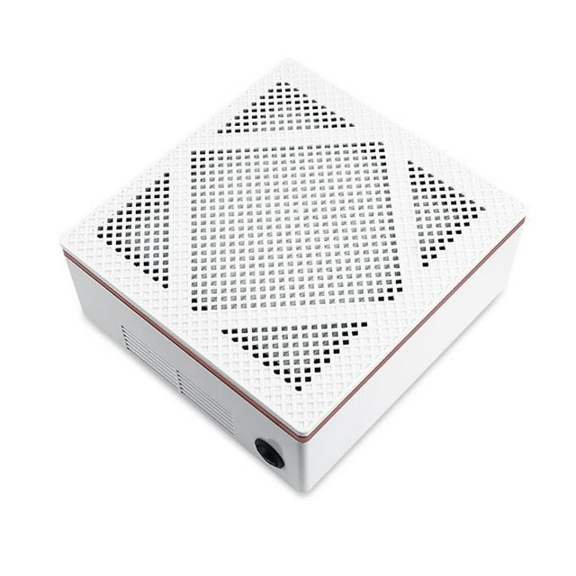 Minnieouse Ventilador de succión fuerte de 60W, máquina de vacío para uñas, removedor de polvo de plástico para pulido de uñas, accesorios Juegos de manicura Blanco Enchufe de EE. UU.