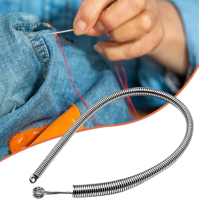 HLONK Sewing Loop Kit Quick Rope Threader Flexible Drawstring Stringing Tool for Fabric Belts Strips and Knitting Accessories Tools Essentials Savings Deals(Sliver)