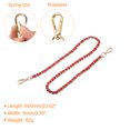 thumbnail image 2 of Uxcell Purse Chain Strap, 24" Purse Strap Shoulder Bag Replacement Strap, 2Pack Red&Gold, 2 of 6