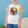 thumbnail image 3 of RXIRUCGD 2025 Vêtements d'Été pour Enfants Tout-Petits Garçons Filles Mode Mignon Col Rond Imprimé Manches Courtes Haut, 3 of 7