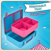 MrBeast Feastables Worlds Coolest Collectible Lunch Box, BPA-Free, Blue/Pink