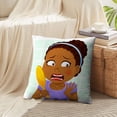 thumbnail image 4 of LALILO Throw Pillow Covers African Girl Woman African Black Cushion Cover 18" x 18", 2 Pack, 4 of 6