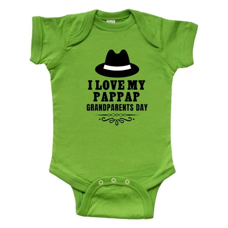 

Inktastic Grandparents Day I Love My Pappap Gift Baby Boy or Baby Girl Bodysuit