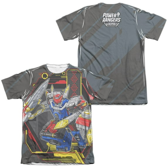 Power Rangers - Megazord (Front/Back Print) - Short Sleeve Shirt - Small