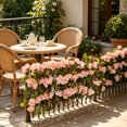 thumbnail image 4 of Expandable Fence Privacy Screen, Artificial Ivy Flower Hedge Fence, Outdoor Wall Decoration Balcony Railing Shelter Beautification Plant Wall for Outdoors Garden Patio Deck Apartment, 4 of 6