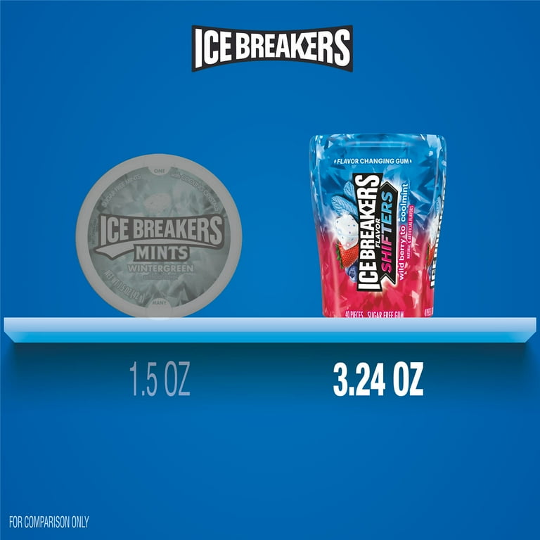 Ice Breakers Flavor Shifters Wild Berry to Coolmint Flavored Sugar